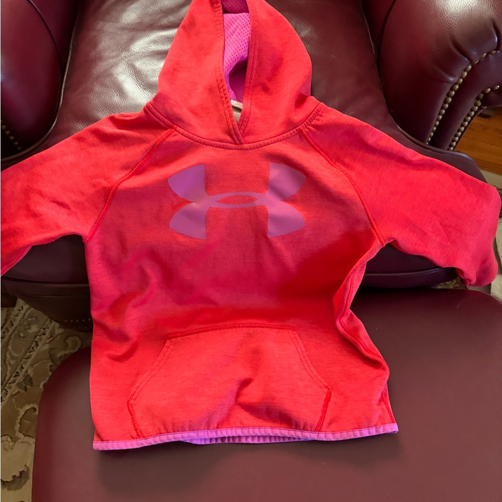 Under Armour Kids Hoodie in Red and Pink